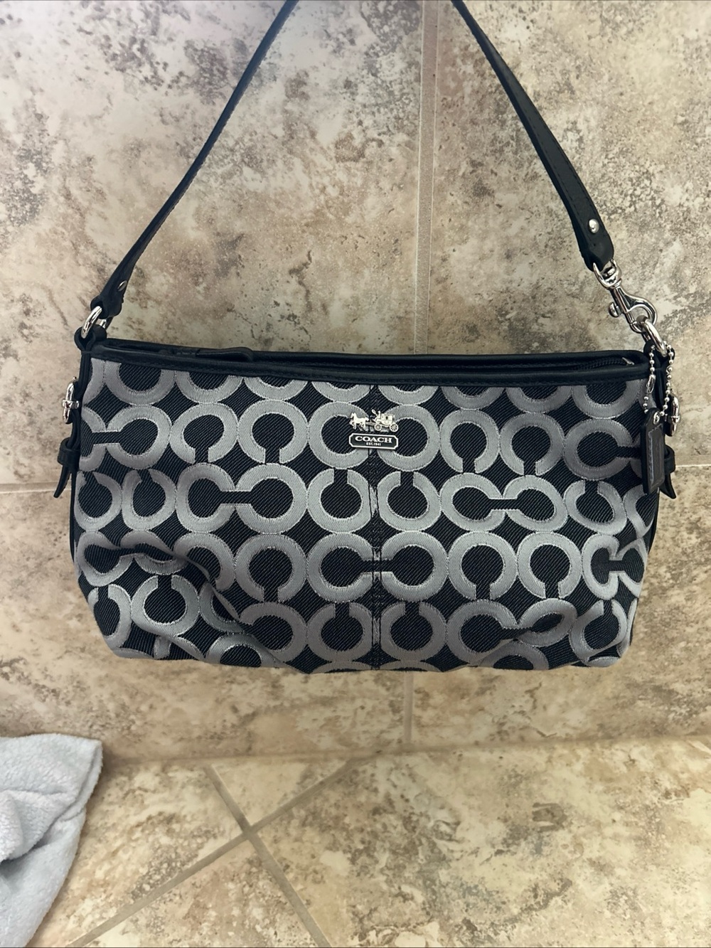 Rare Coach OP Madison Signature Hobo Bag